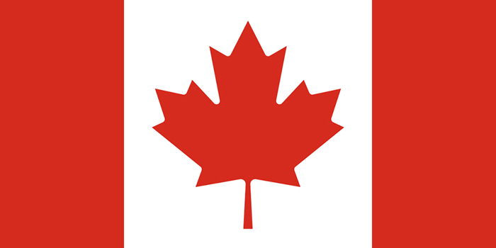 The Canadian flag.