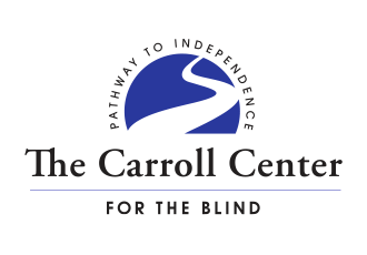 The logo of the Carroll Centre for the blind, featuring the tag line "Pathway to Independence".