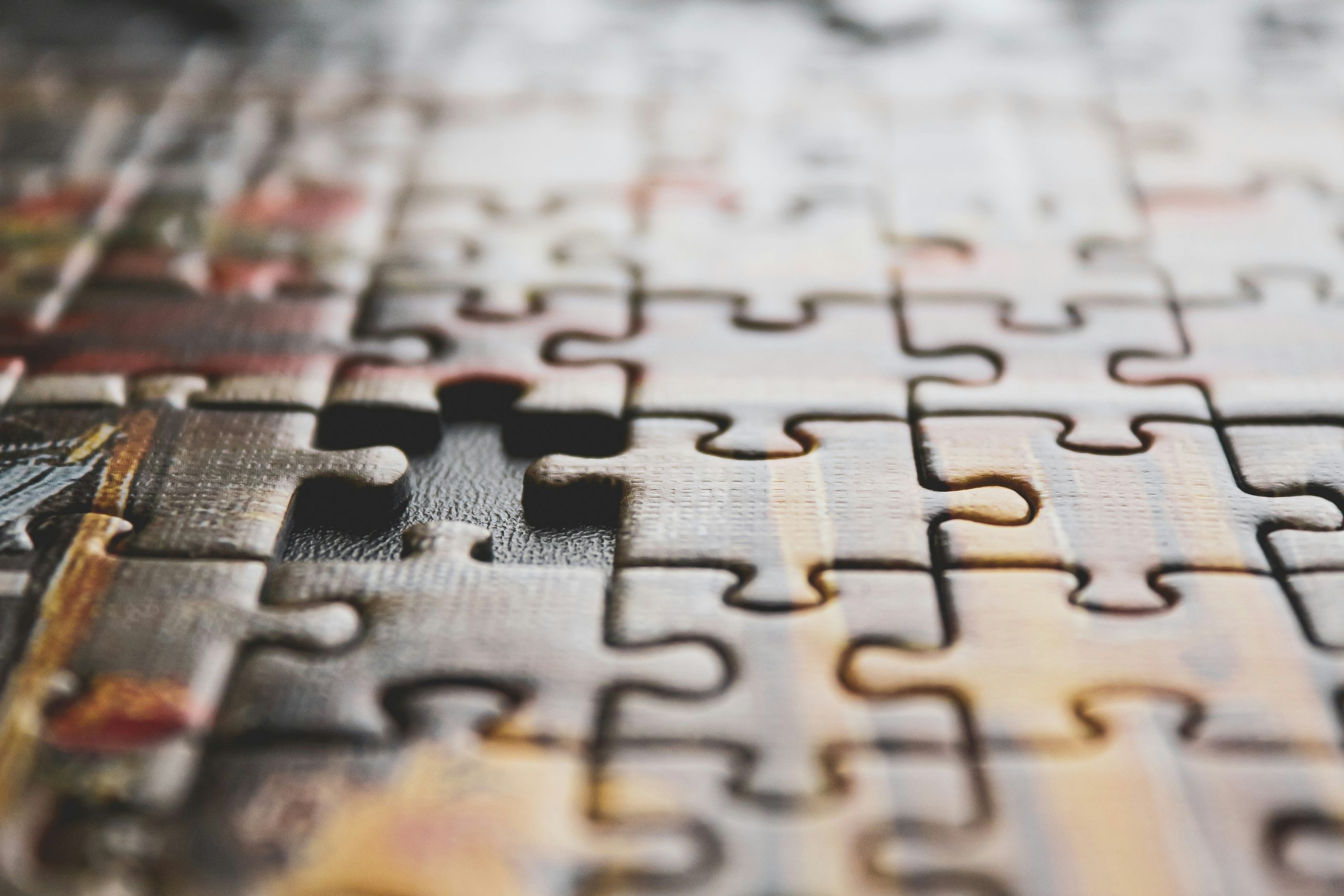 A puzzle with a piece conspicuously missing.