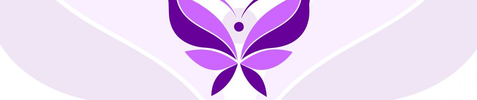 A stylized purple butterfly with wings made of smooth, curved shapes in two shades of purple, outlined in white. Above the butterfly, in bold capital letters, is the name 'DONNA' in dark purple. Below the butterfly, also in bold capital letters, is the surname 'JODHAN' in dark purple. Under the name is the tagline in smaller purple text: 'Turning policy into progress for people with disabilities.' The background features large, faint lavender butterfly wing shapes radiating outward, giving the design depth and elegance.